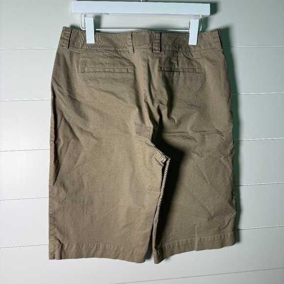 Talbots Long Shorts Stretch Tan Size 12 - Picture 3 of 6